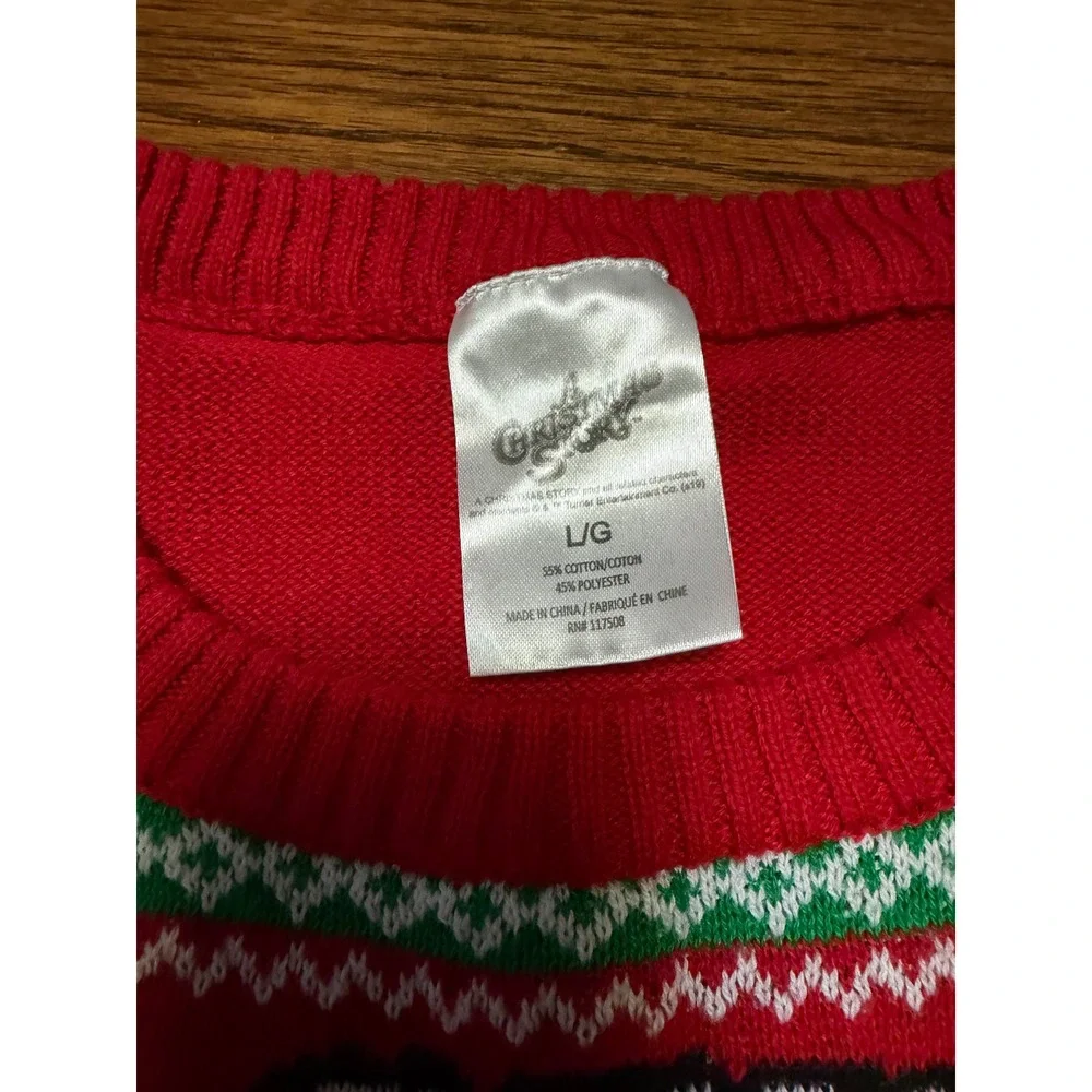 A Christmas Story Leg Lamp Ugly Christmas Sweater Red Fra Gee Lay Mens Large